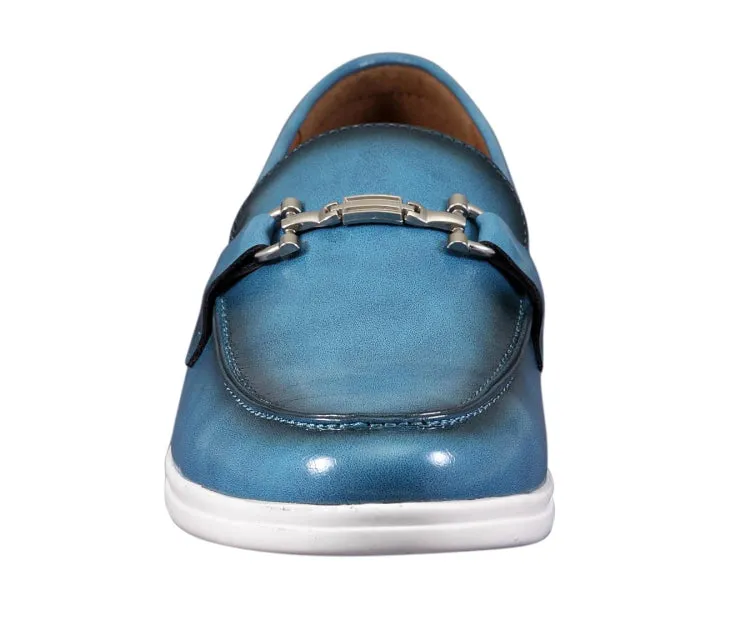 Amali Cahill Turquoise Elegance Loafers Men’s Vegan Leather