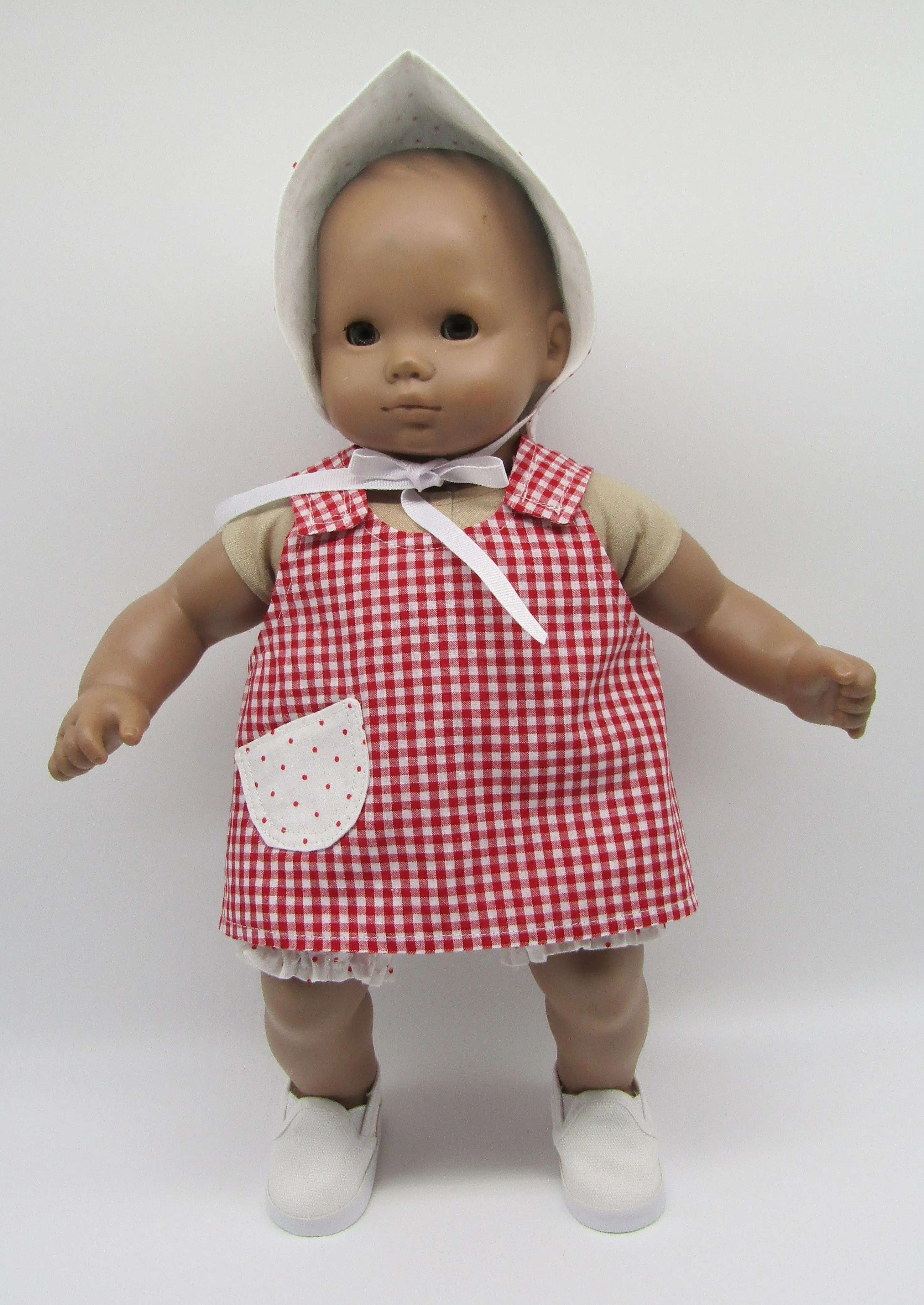 Canvas Slip-on Shoes 18 & 15 inch Doll: White