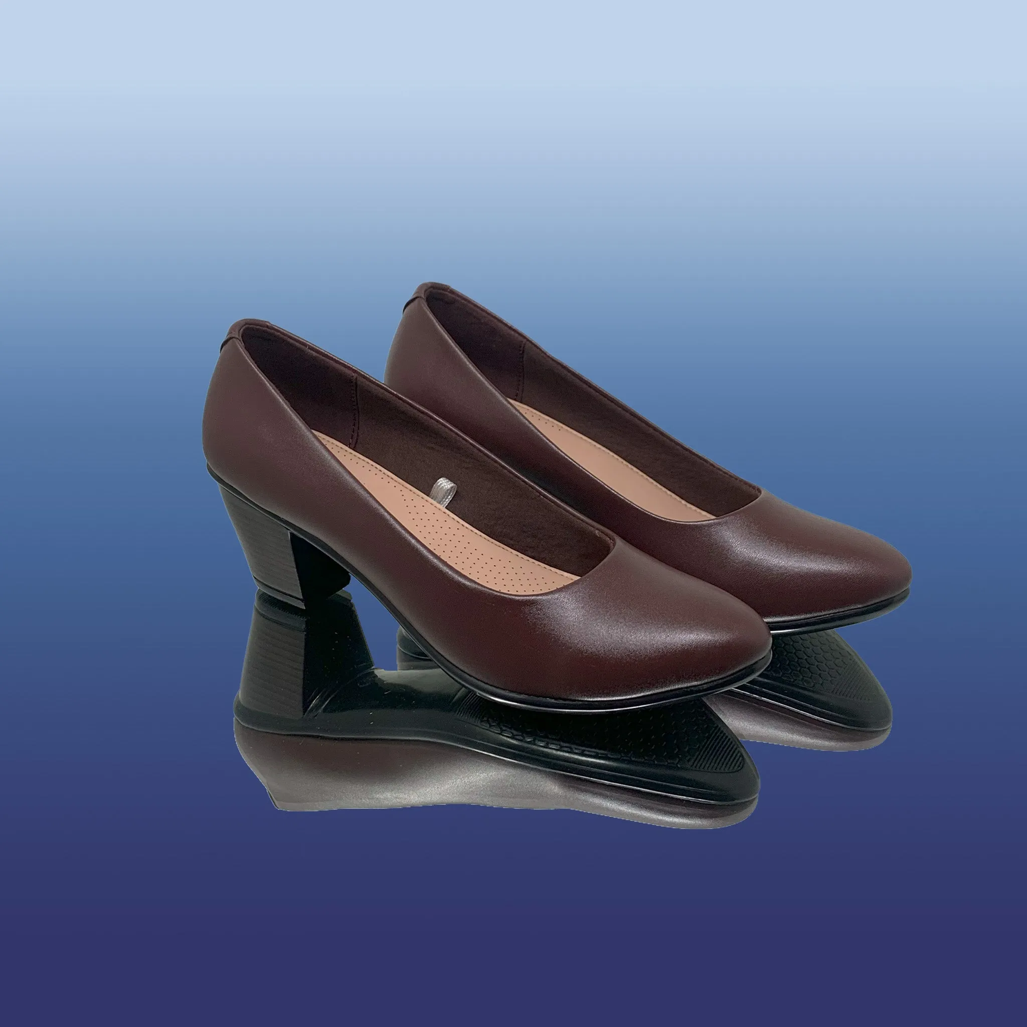 Espresso Block Heels