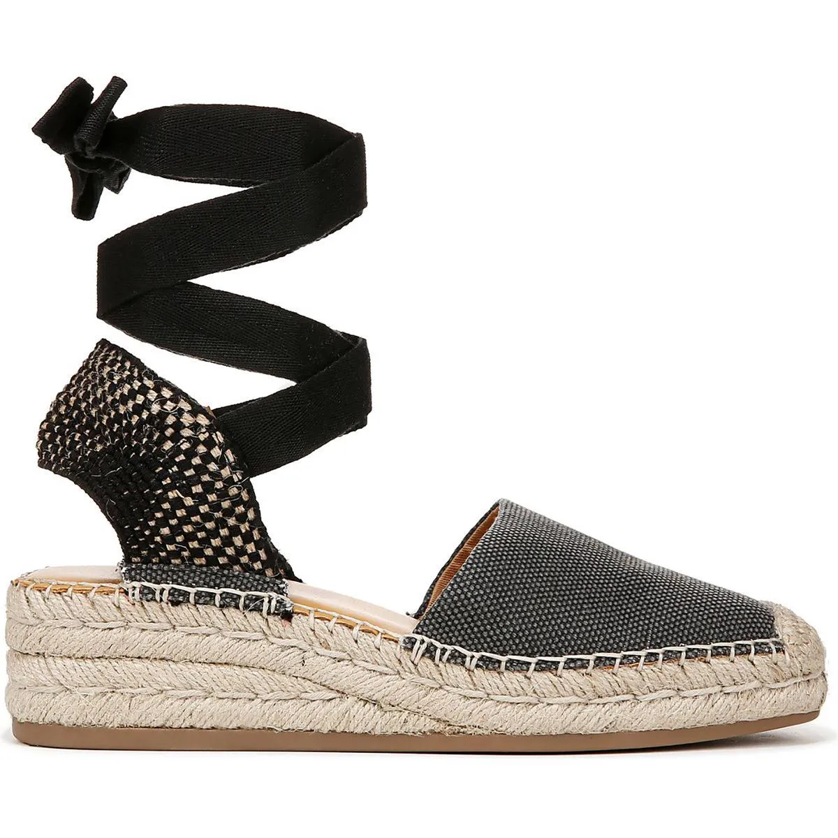 Franco Sarto Womens Britney Canvas Woven Espadrilles