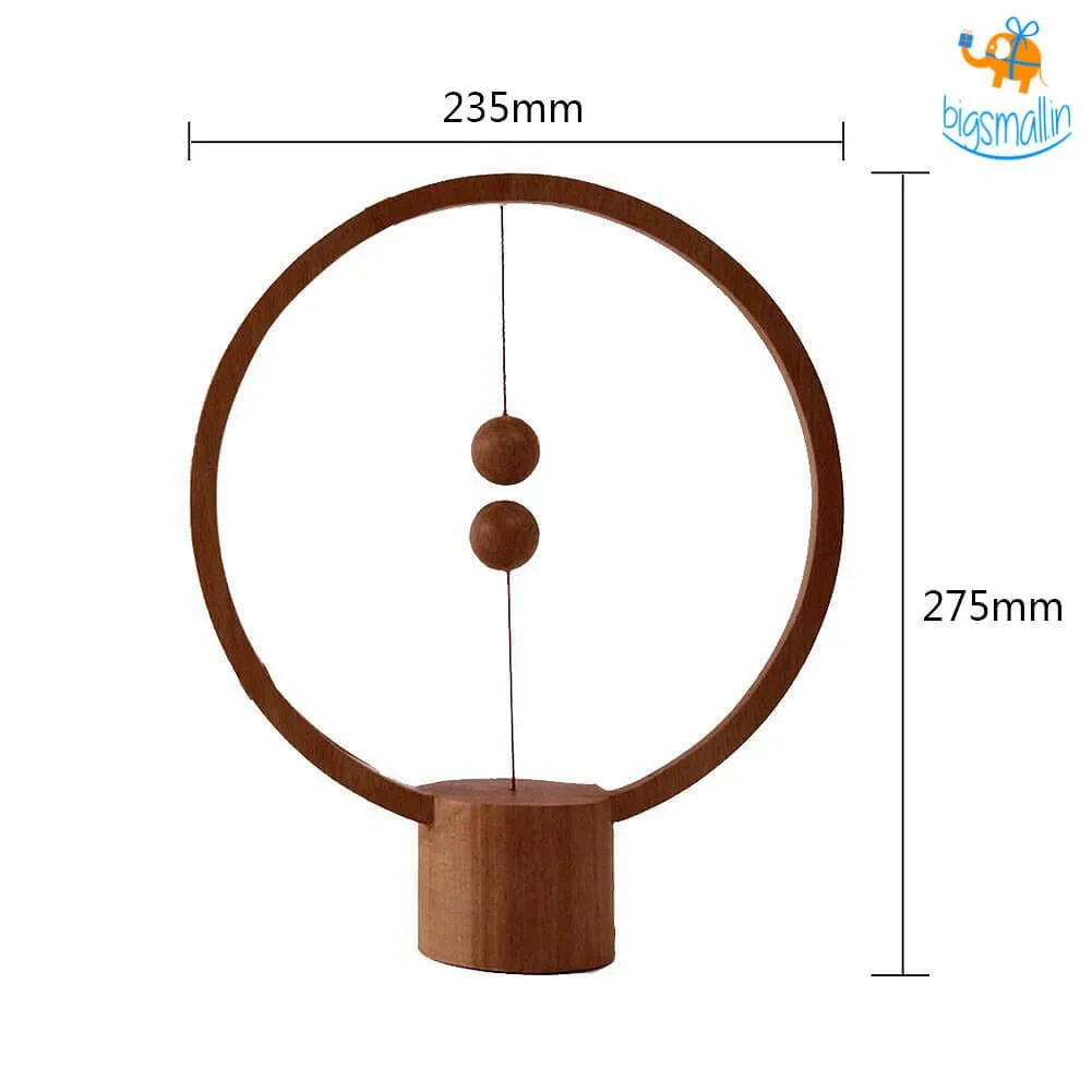 Wooden Magnetic Round Heng Lamp